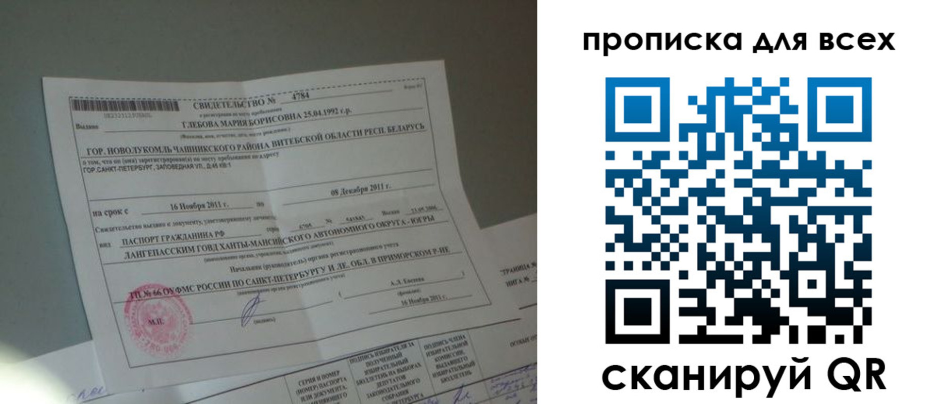 временная регистрация для всех в Уварово